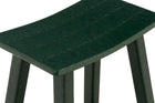 Polywood Green Saddle Counter Stool